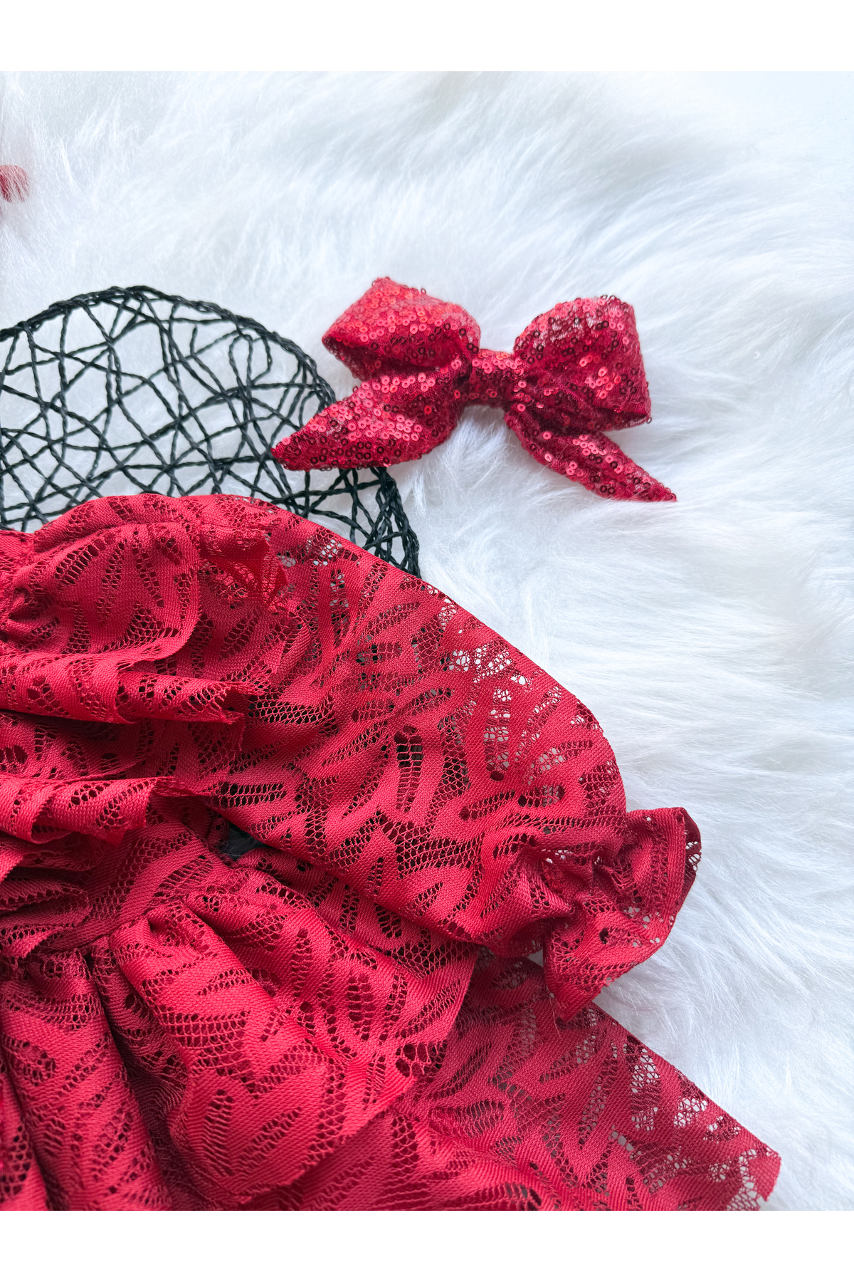 aysskids LOLA Kız Bebek Dantel Detaylı Uzun Kollu Özel Gün Bayramlık Abiye Elbise fotoğrafı 6 (önizleme)