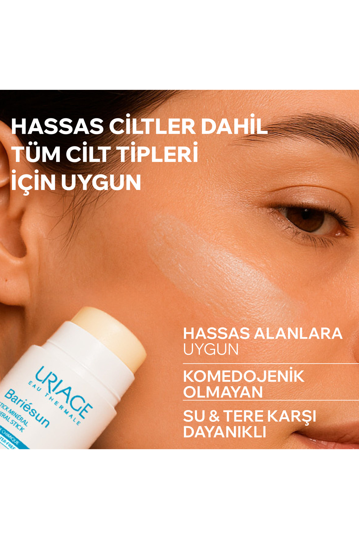 BARIESUN SF50+ Yüksek Koruma Faktörlü Mineral Güneş Koruyucu Stick 18 g — 3661434014116 — تصویر 3 از 8