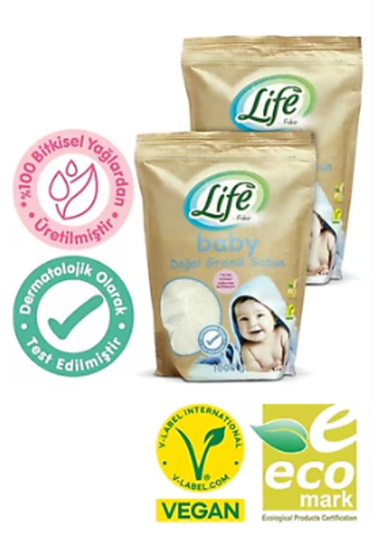 Life By Fakir Fakir By Life Doğal Granül Sabun 1000Gr x2 Adet fotoğrafı 2 (önizleme)
