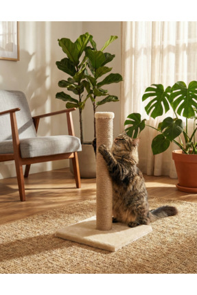 BRT Pet Peluş Kedi Tırmalama Tahtası - 52 Cm