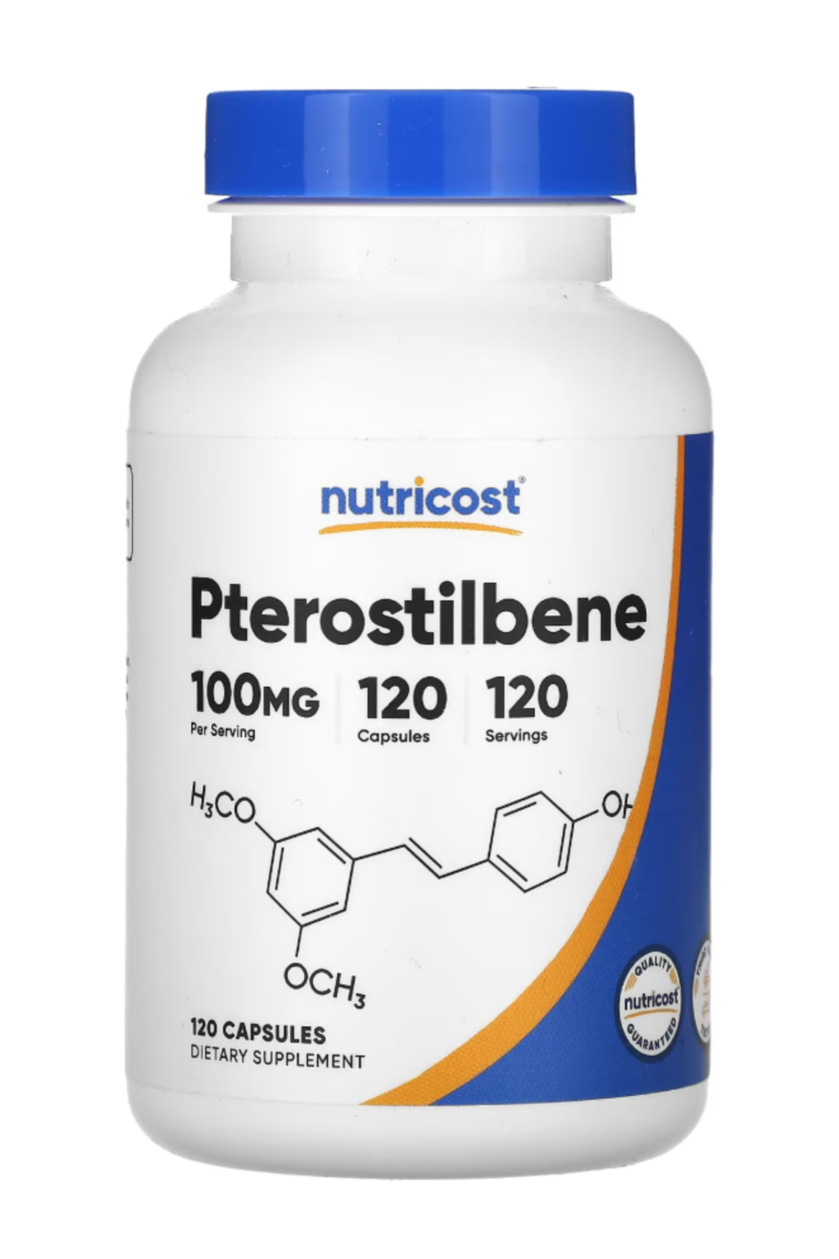 Nutricost Pterostilbene 100mg, 120 Capsules - Non-GMO, Gluten Free ...