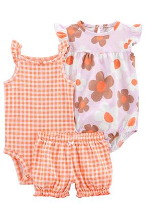Carter's Kız Bebek Tulum Set 3'lü Paket