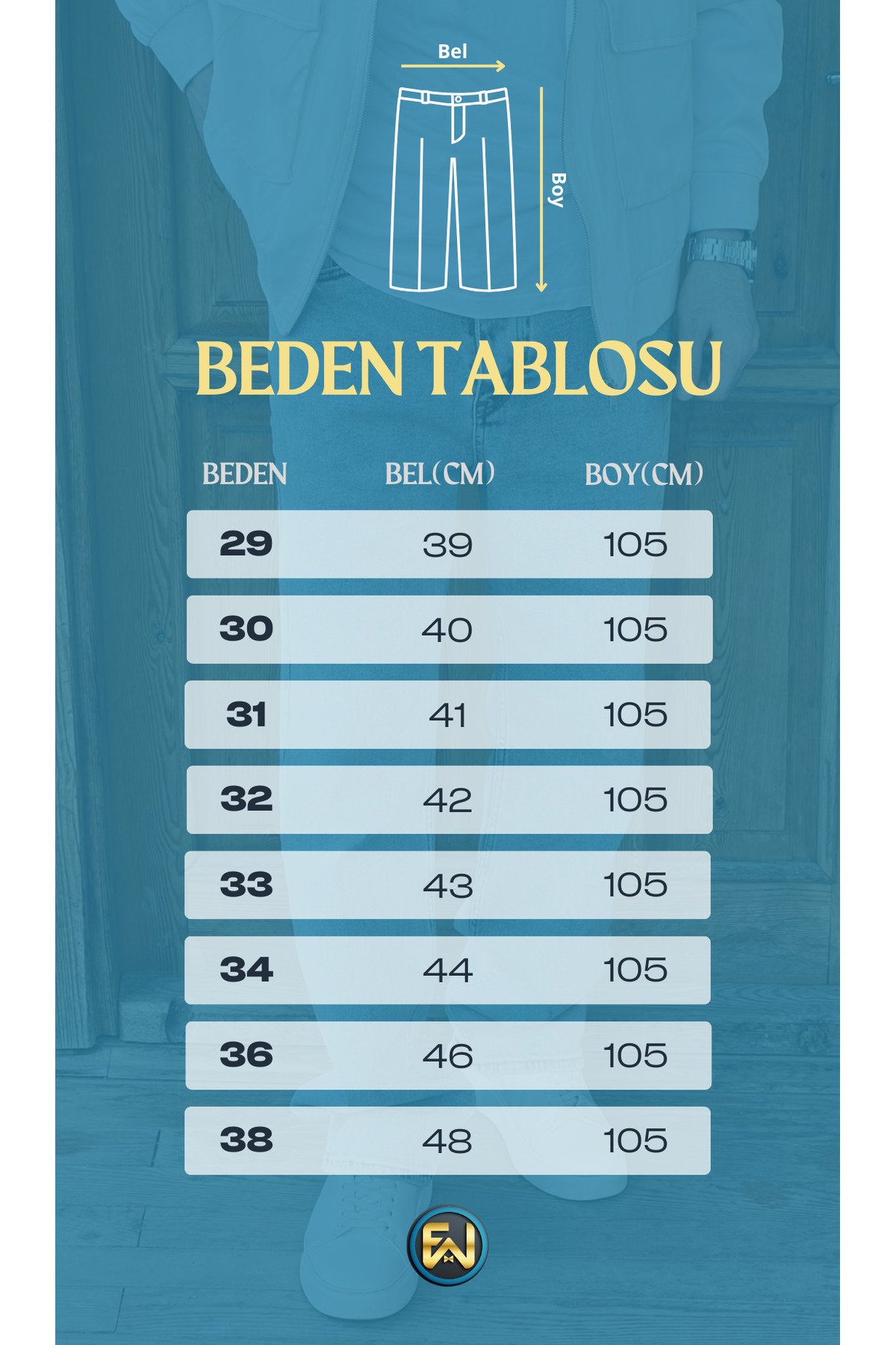 ElitWear Erkek Kargo Cepli Baggy Gabardin Beli Kemerli Pantolon görsel 2