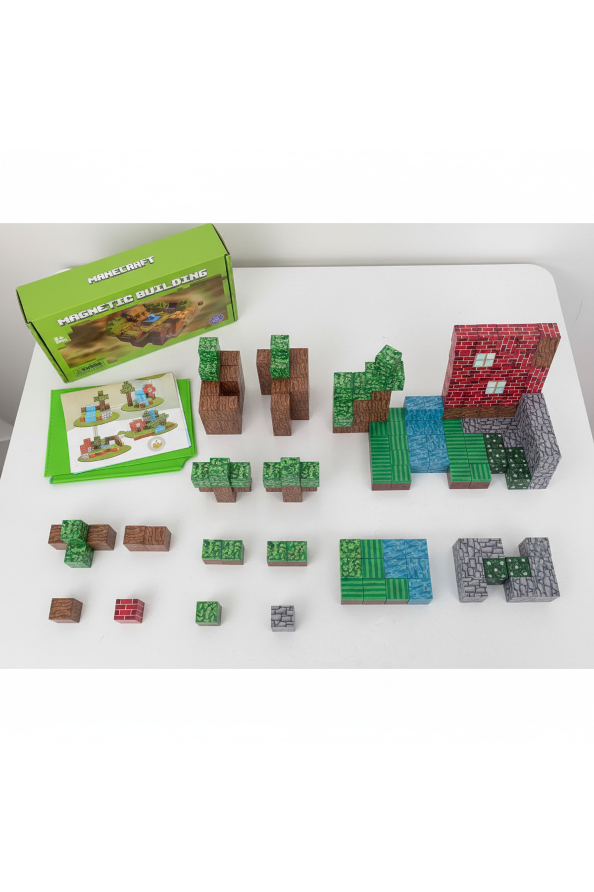Manyetik Bloklar Module world 100 Parça Minecraft Tarzı Zeka Geliştici Eğitici Oyuncak fotoğrafı 5 (önizleme)