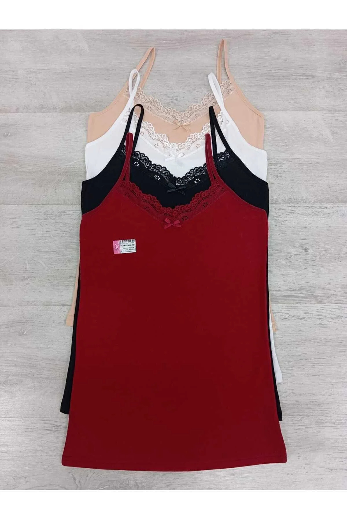 COMFORT SECRET  Dantelli Likralı 4' lü Atlet