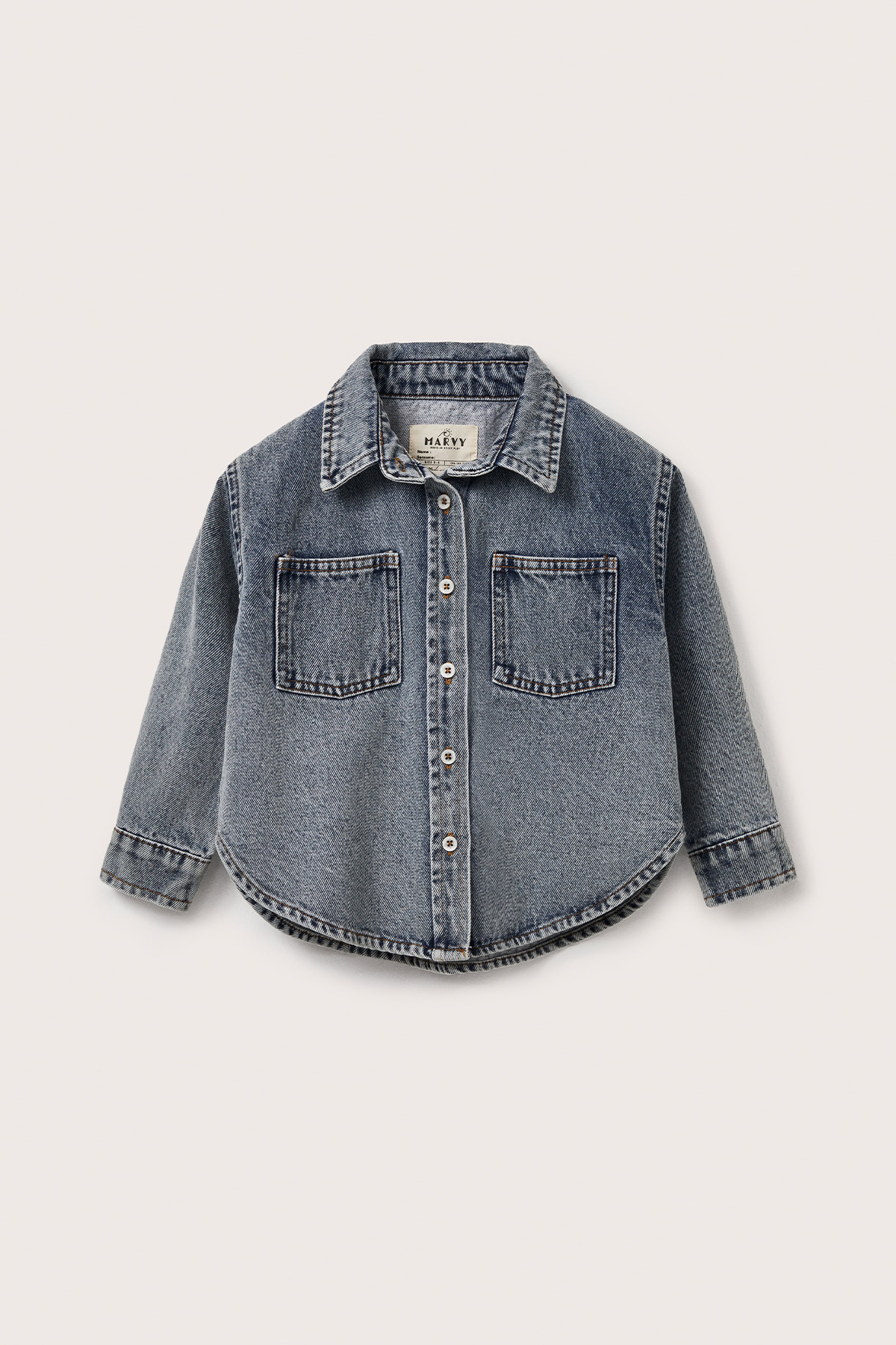 Marvy Noa Mavi Denim Gömlek fotoğrafı 6 (önizleme)