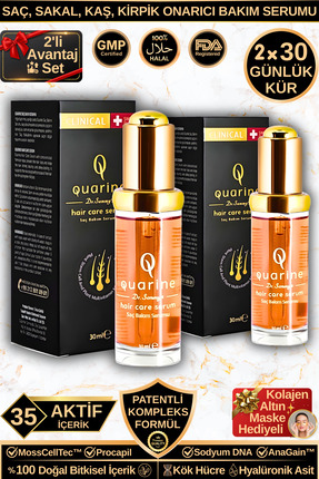 Dr.Sammy's Quarine Onarıcı Saç Serumu - 2'li Avantaj Set (Dökülme Karşıtı 2 A...