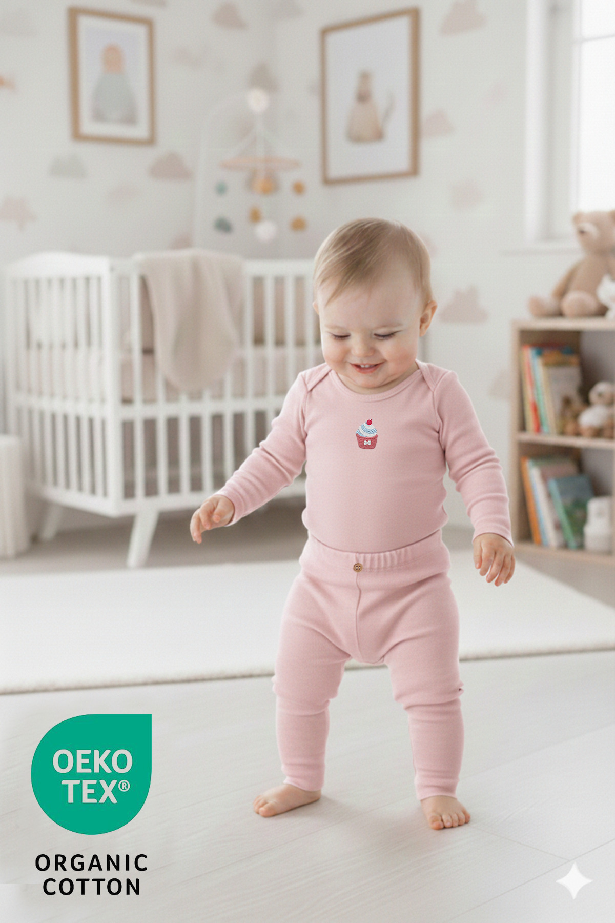 Luppinos Candy 3lü %100 Pamuk Bebek Tayt Pantolon Set fotoğrafı 2 (önizleme)