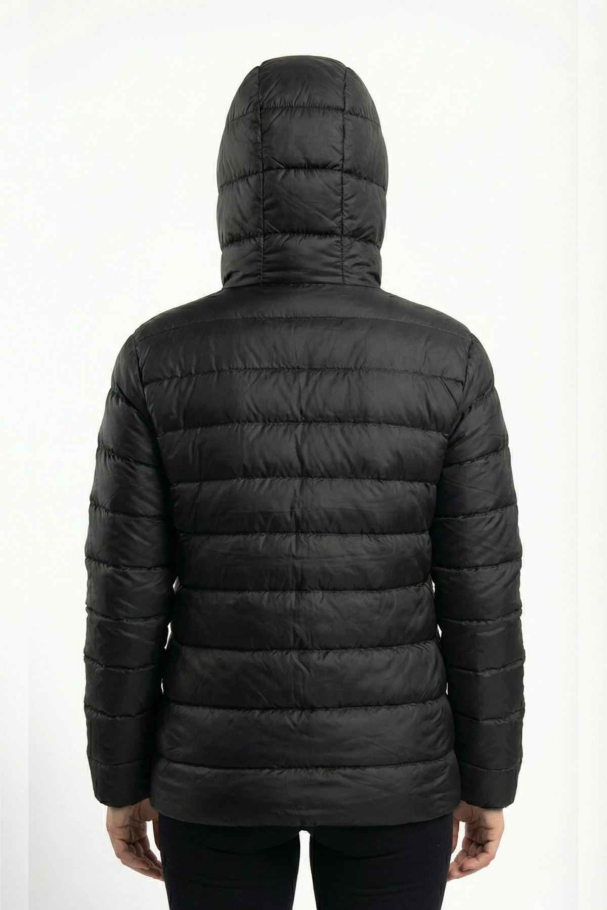 D1fference  Kadın Kışlık Şişme Mont Sıcak Tutan Dolgu İçi Astarlı Su İtici Rüzgar Geçirmez Kapüşonlu Spor Mont - Görsel 5