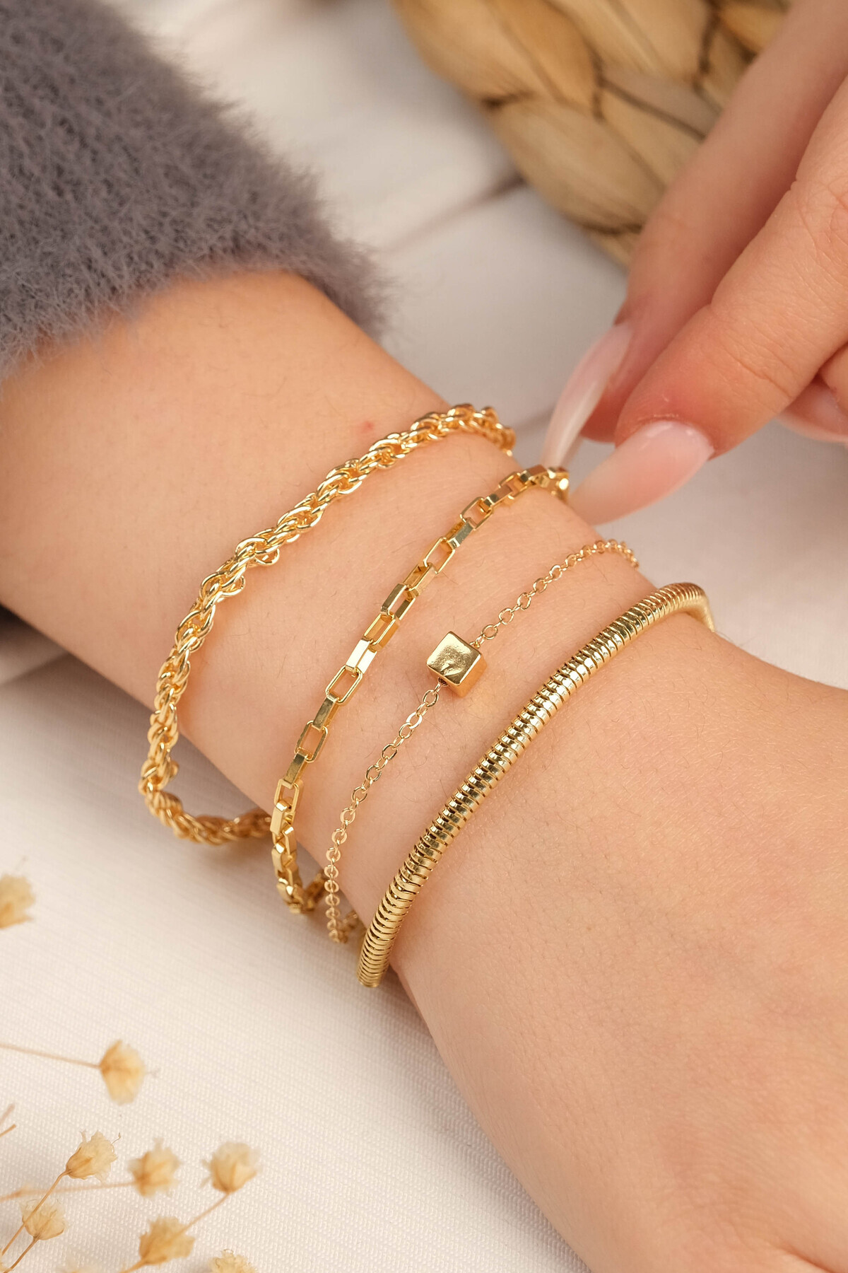 Women's Gold Plated Brass Bracelet