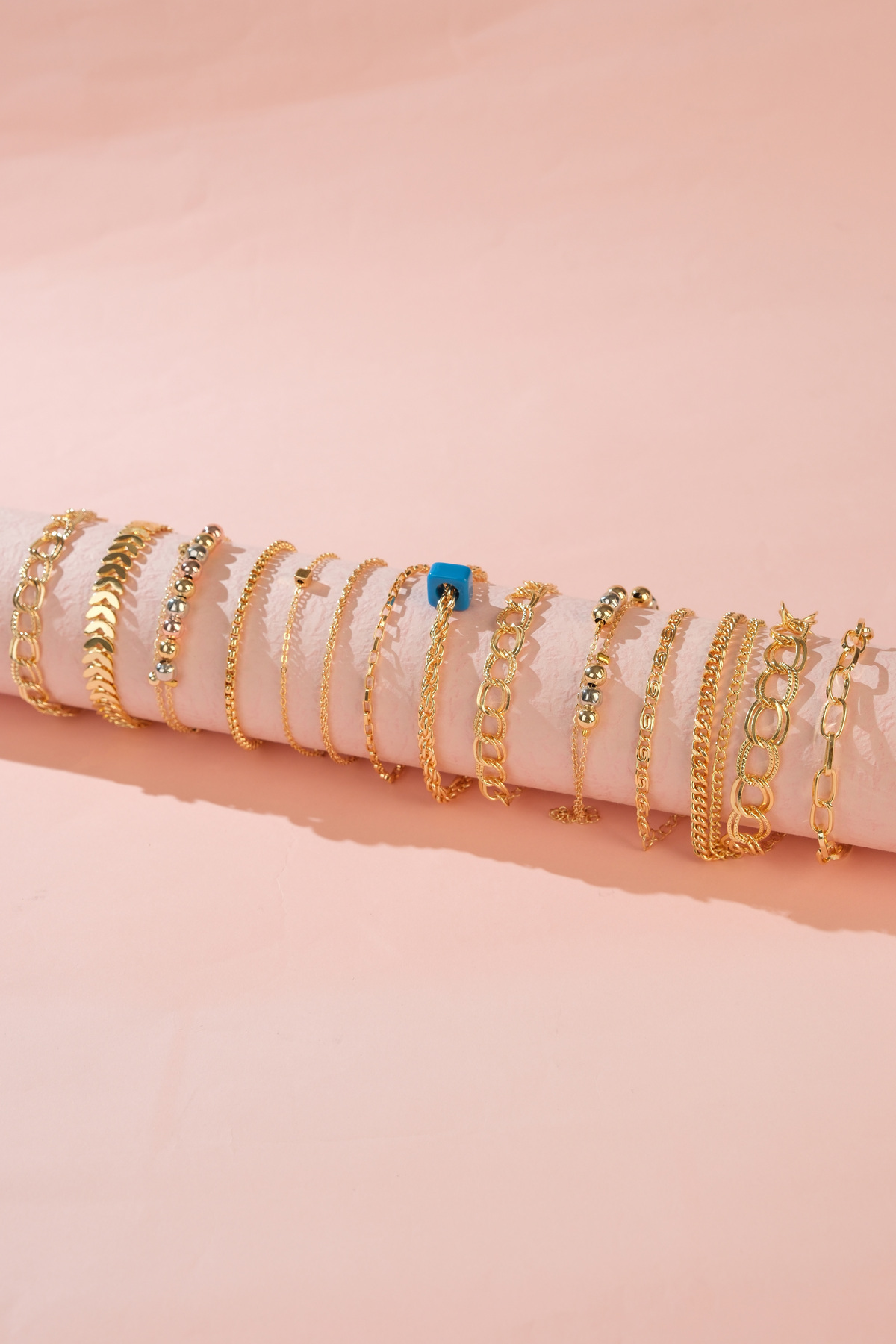 Women's Bracelet Combination Set Gold Plated