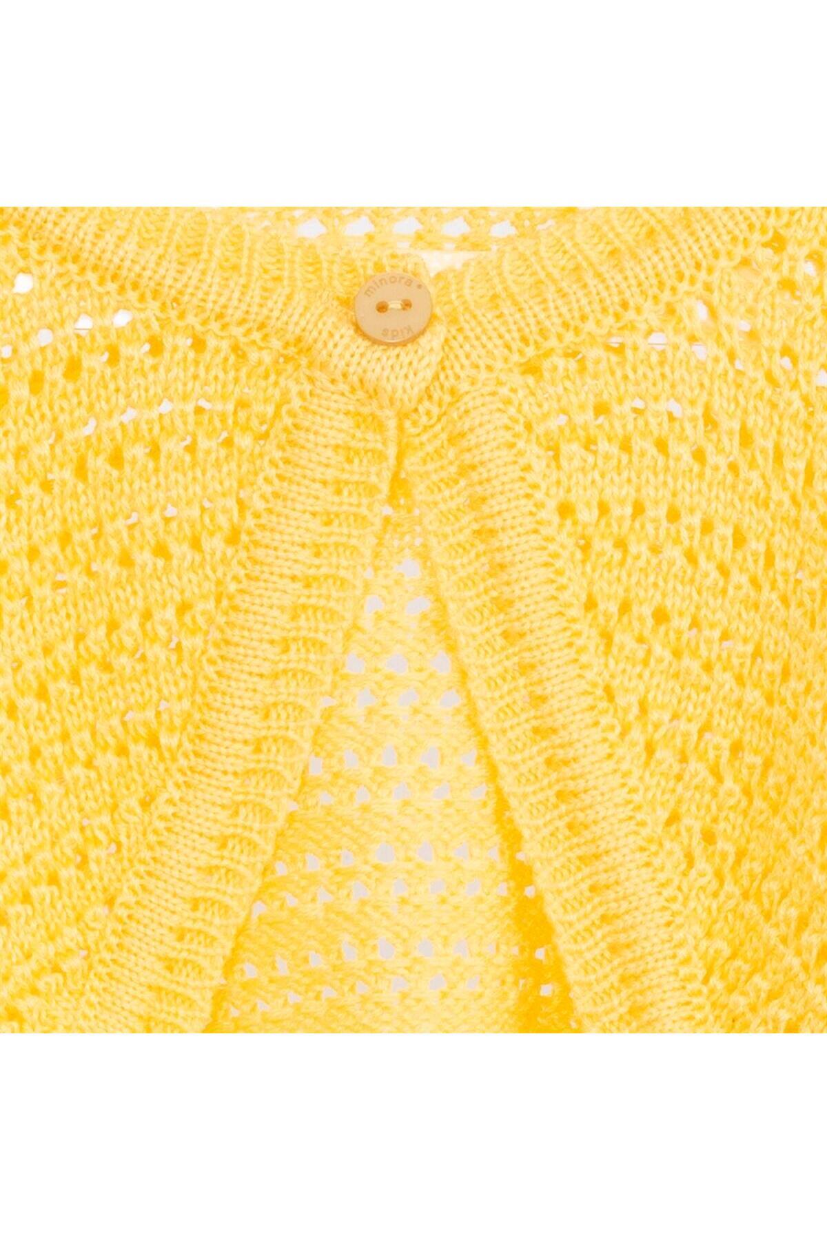 Minora Triko Ajurlu Bolero Sarı fotoğrafı 4 (önizleme)