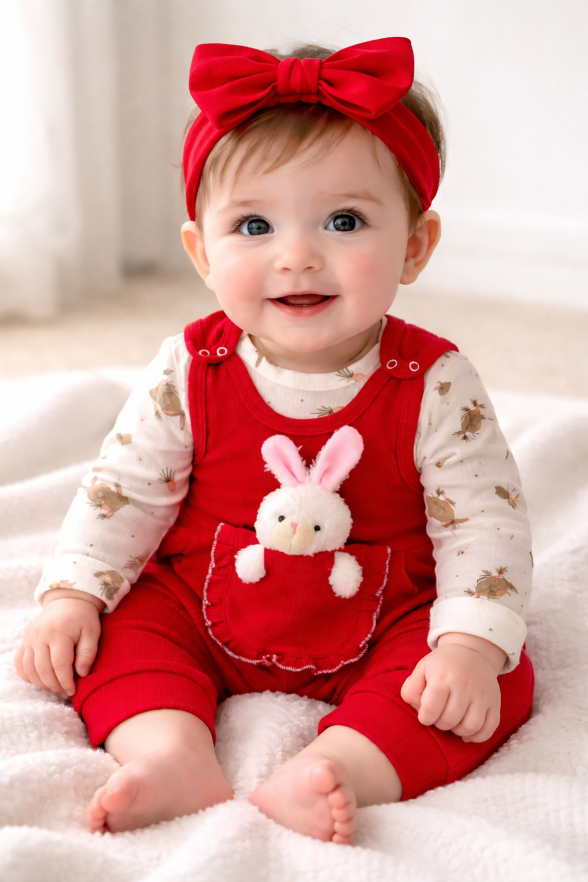 Baby Girl Set with Toys (without bandana)