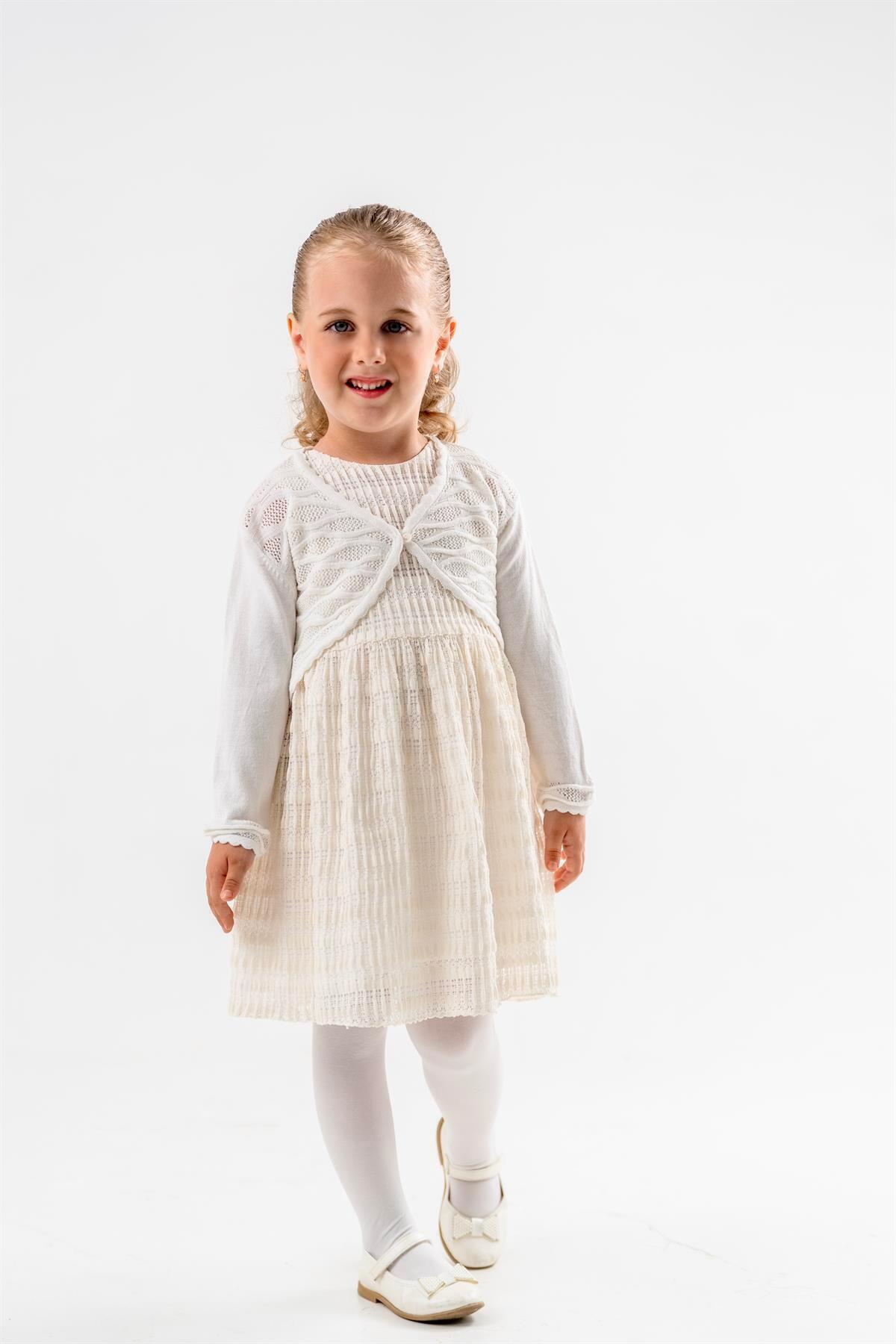 Minora Triko Dalgalı Bolero Kemik fotoğrafı 2 (önizleme)