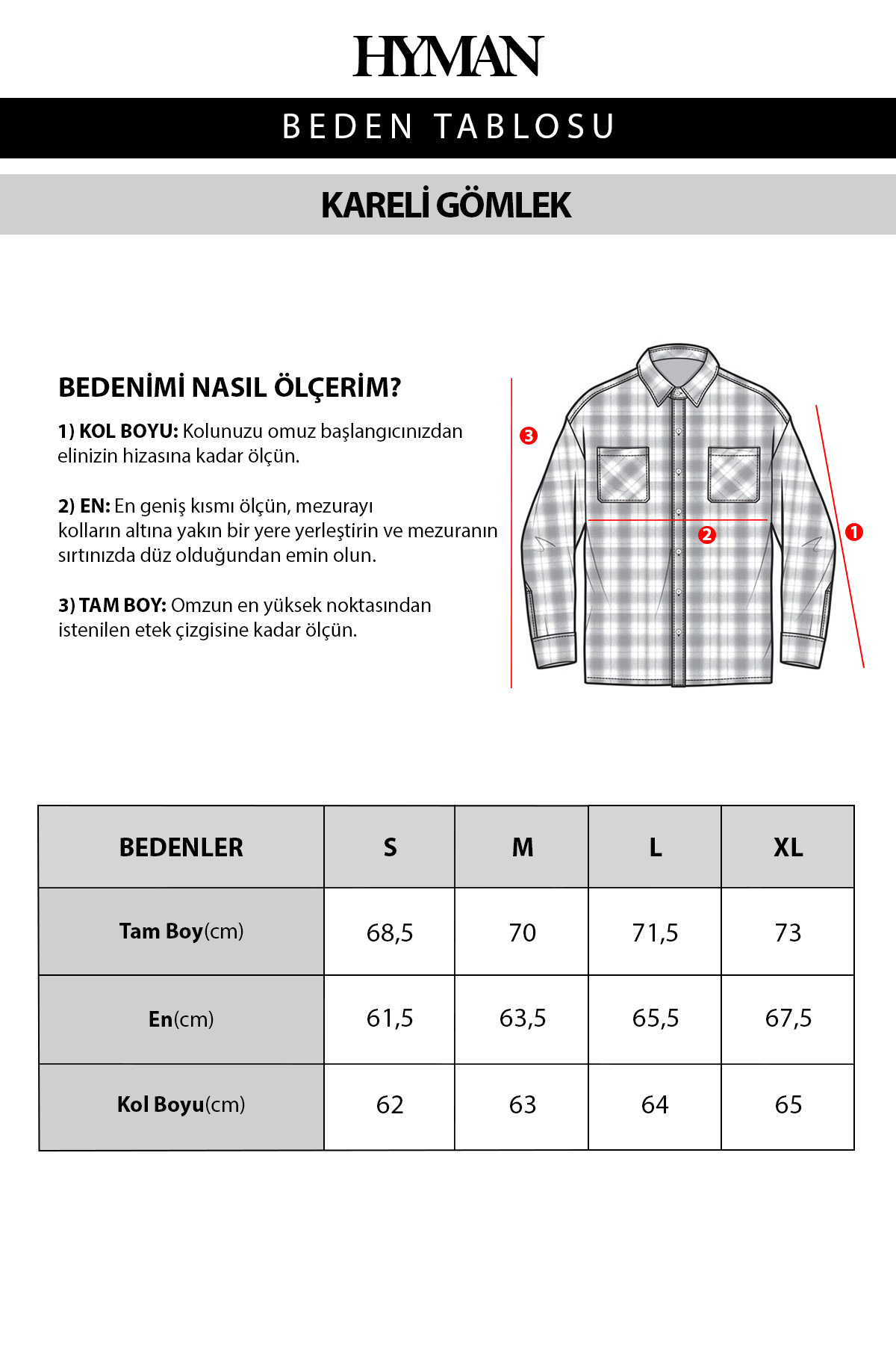HYMAN Erkek Oversize %100 Pamuk Ekose Gömlek görsel 5