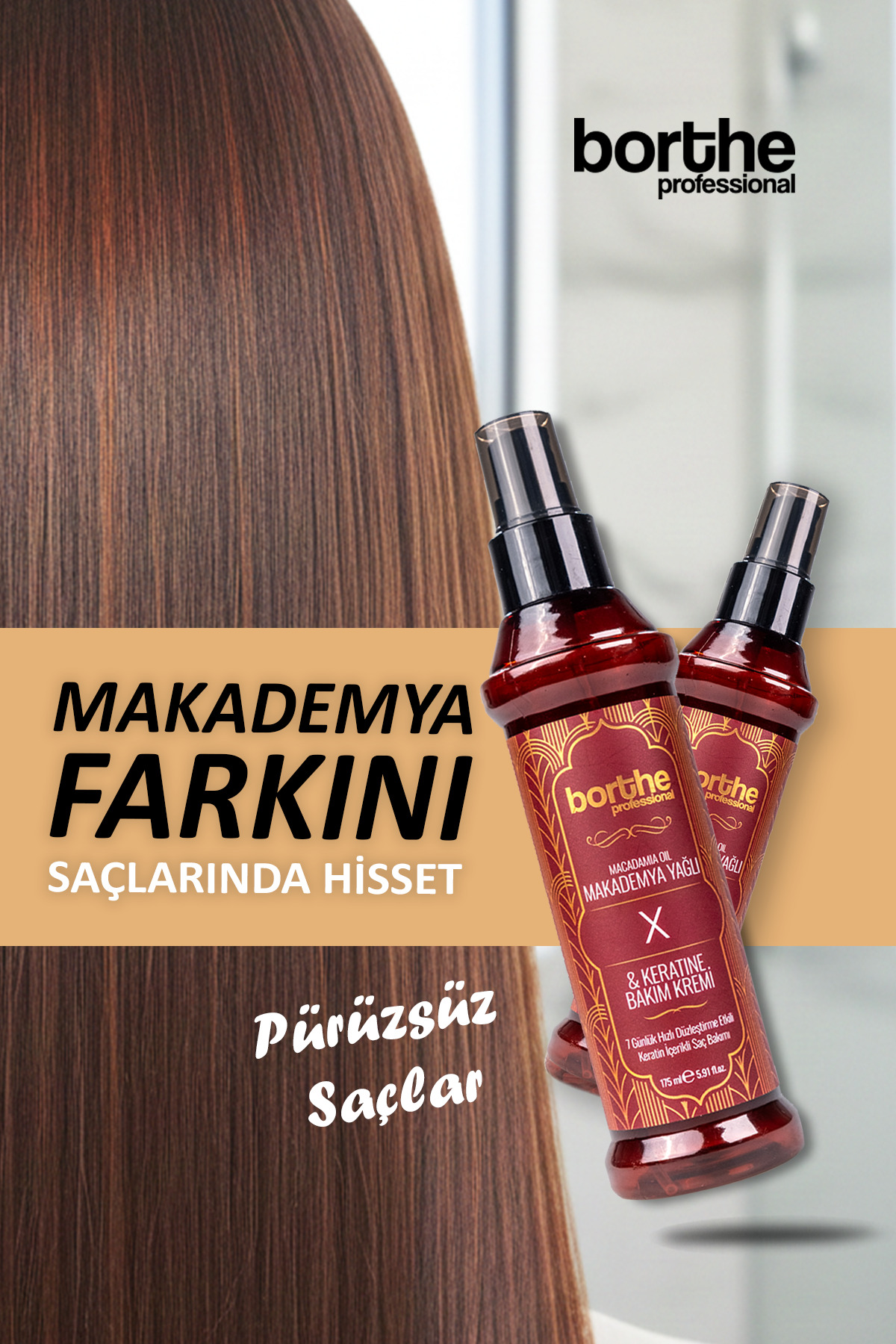 Düzleştirici Etkili Makademya Yağlı Keratin Kremi 175ml — MakademyaKeratinX — تصویر 4 از 6