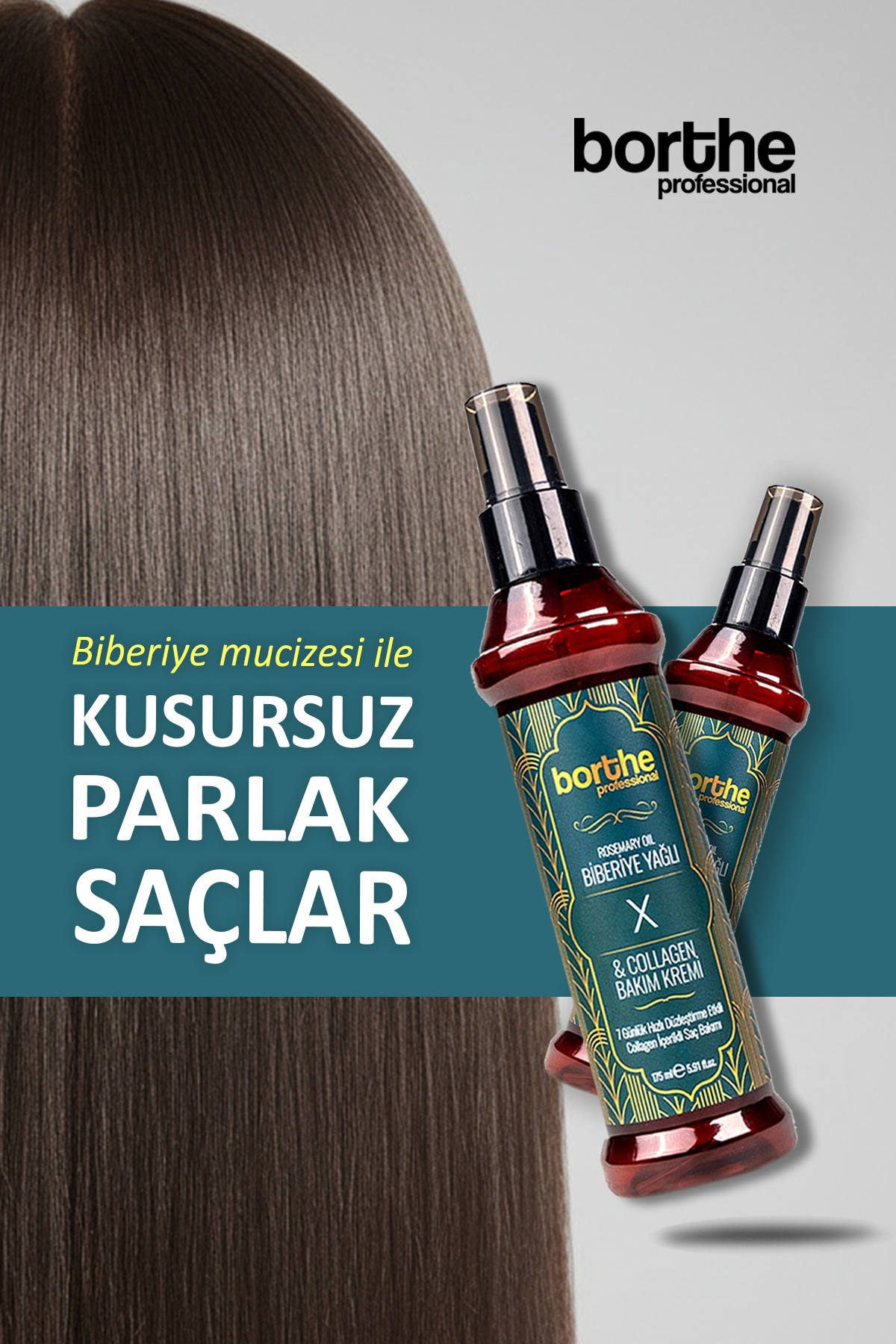 Düzleştirici Etkili Biberiye Yağlı Keratin Kremi 175ml — BiberiyeKeratinX — تصویر 5 از 7