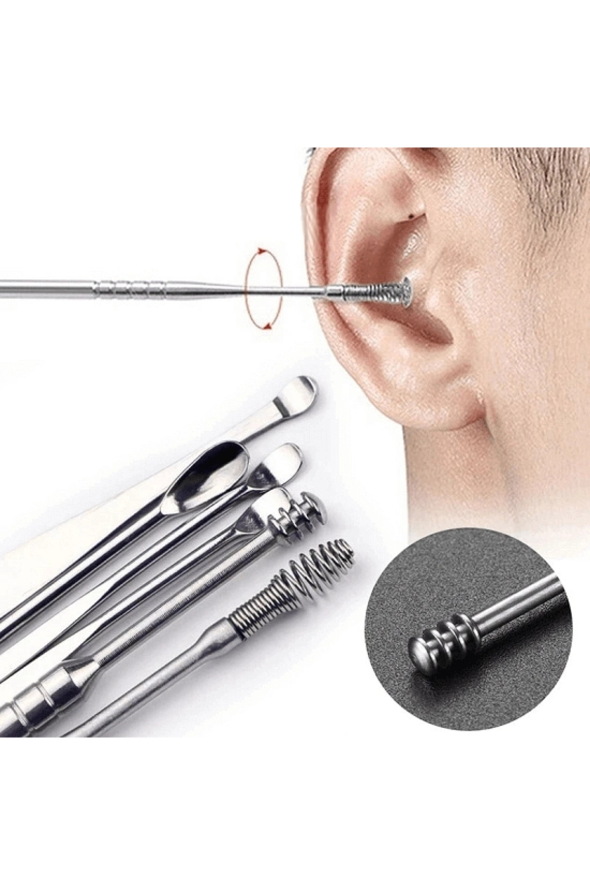 6-Piece Stainless Steel Ear Cleaning Set