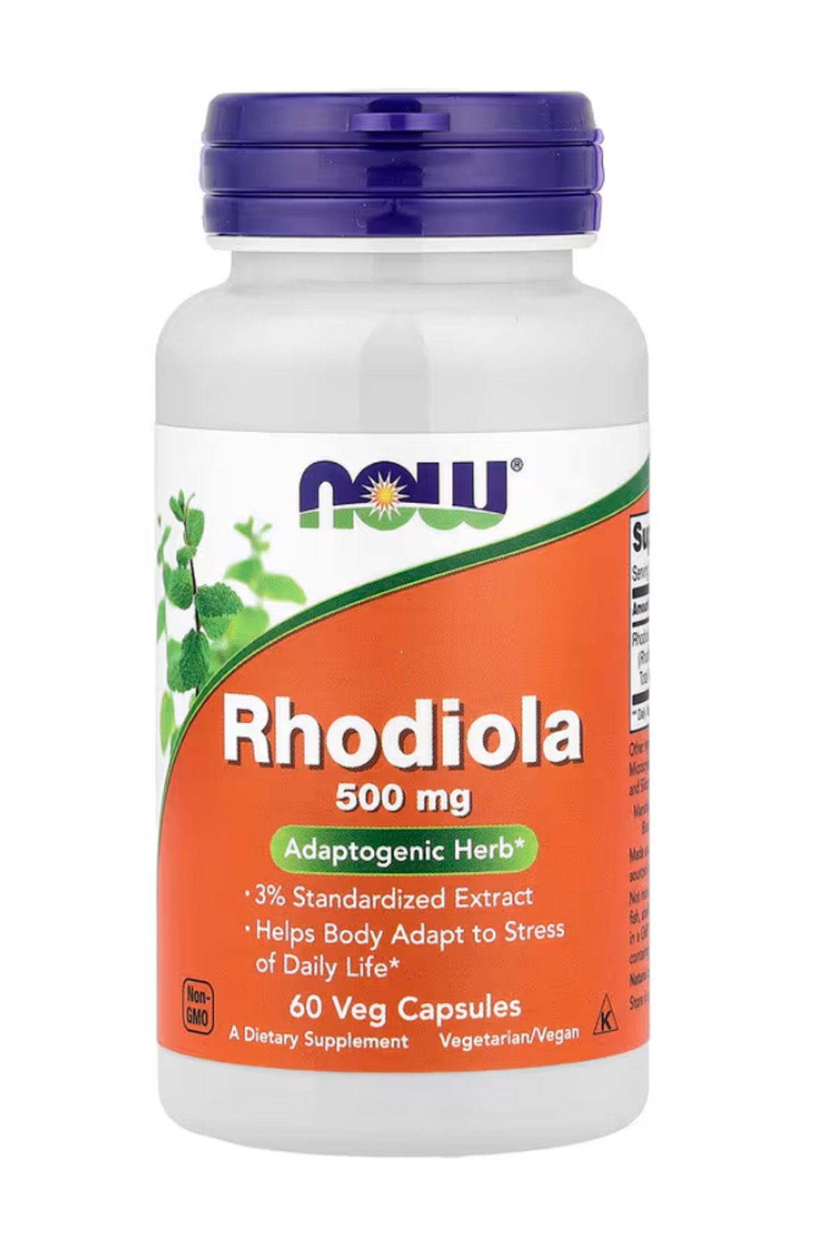 Now Foods Supplements, Rhodiola 500 mg, Helps Body Adapt to Stress of ...