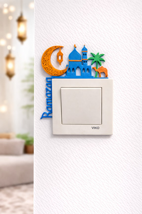 ETERNA Ramazan Priz & Anahtar Üstü Dekoratif Süs Türkçe Ramazan Yazılı