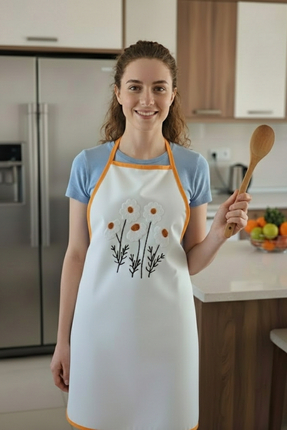 e-Bizz Store Punch Nakışlı Mutfak Önlüğü