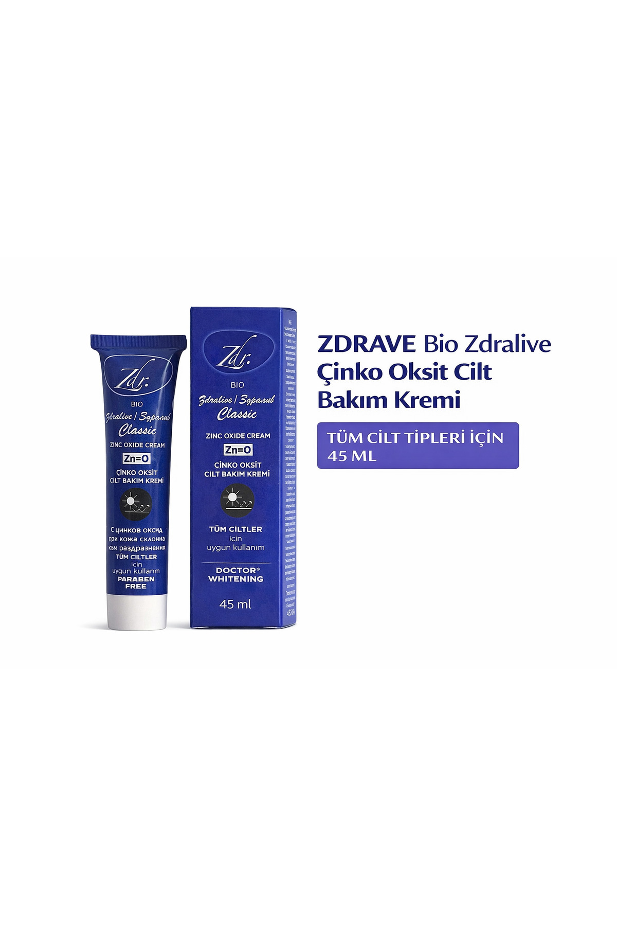 Bio Zdralive Çinko Oksit Cilt Bakım Kremi — FCSSHP76203740 — تصویر 3 از 4