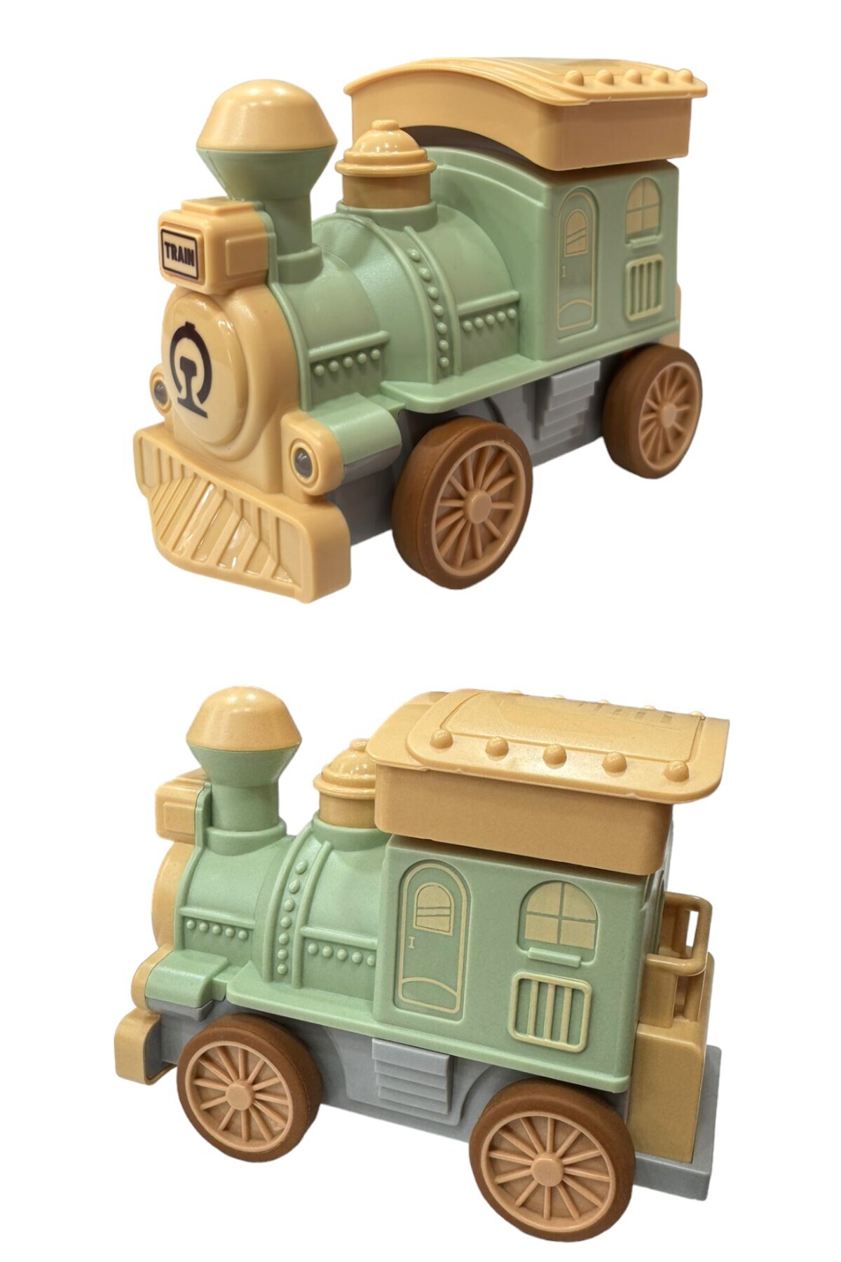 YILDIRIM OYUNCAK Pilli Sesli Işıklı ve Müzikli Bas Git Bebek Treni 13 cm fotoğrafı 3 (önizleme)