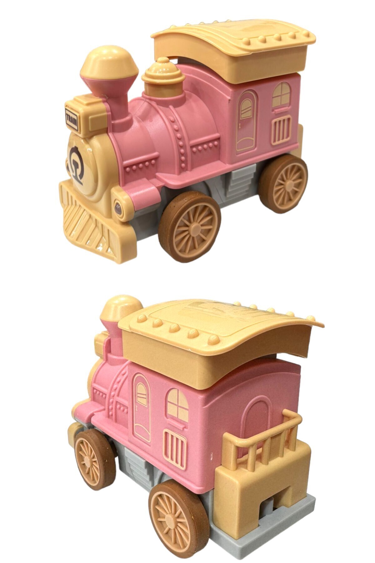 YILDIRIM OYUNCAK Pilli Sesli Işıklı ve Müzikli Bas Git Bebek Treni 13 cm fotoğrafı 3 (önizleme)