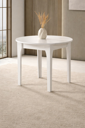 MOBİX HOME MK05 92x92 Yemek ve Mutfak Masası Beyaz