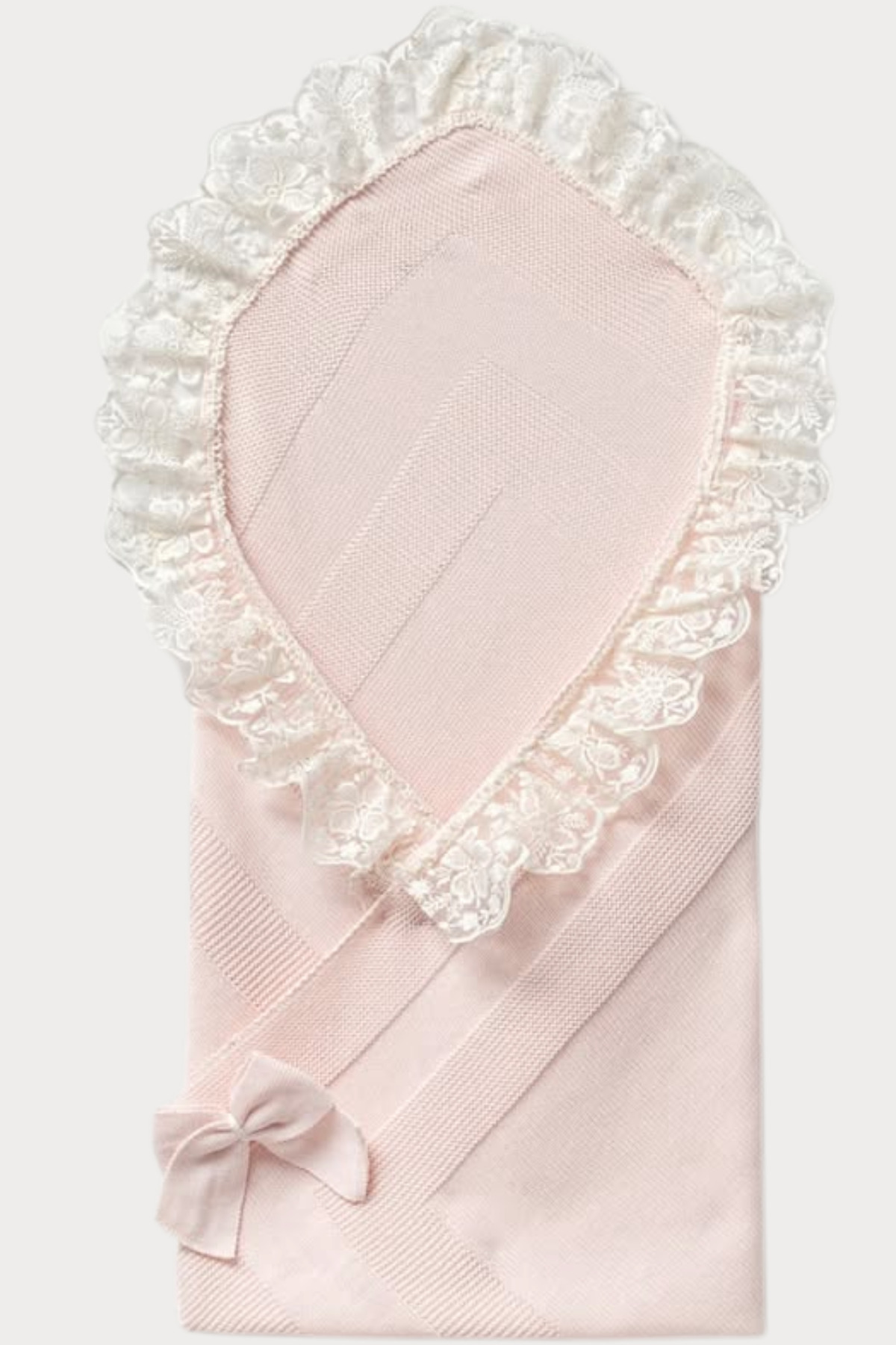 Naka Concept MILA Dantelli Pembe Kız Bebek 5’li Hastane Çıkışı Seti-Premium Cotton Knit Newborn Set-Gift Ready fotoğrafı 4 (önizleme)