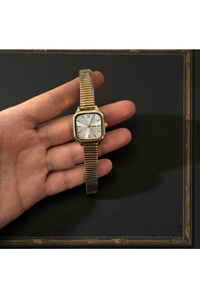 CLUPPOLOON ÇELİK KORDON KARE MİNİMAL KADIN KOL SAATİİ