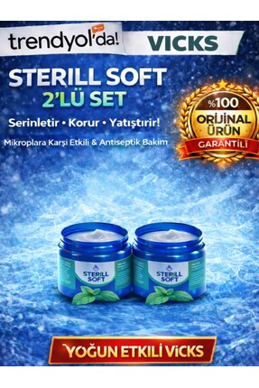 Sterillsoft Vicks Masaj Kremi 2 li Set
