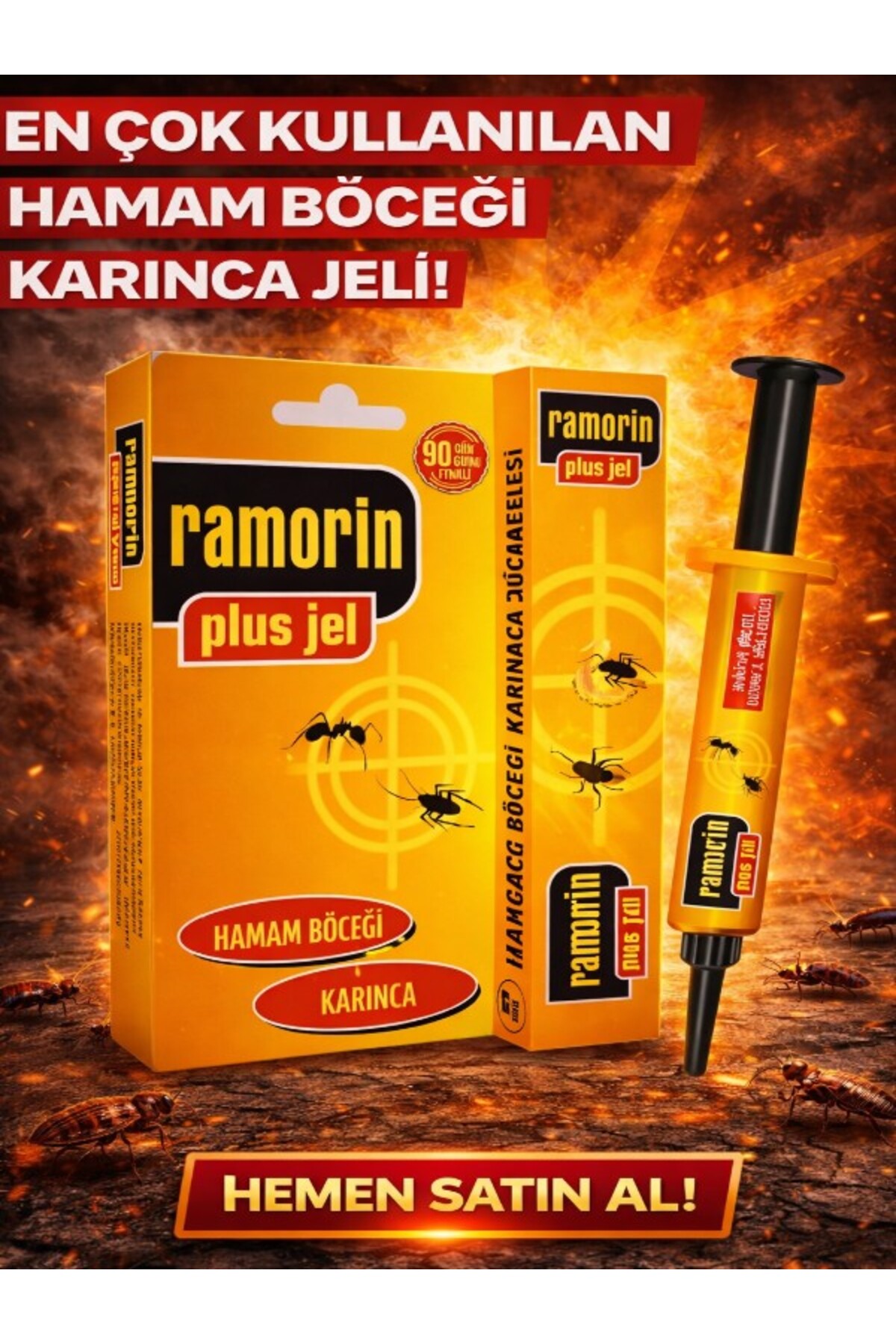 RAMORİN Hamam Böceği Jel,Böcek Jeli,Böcek İlaci,5 GR - Fiyatı, Yorumları