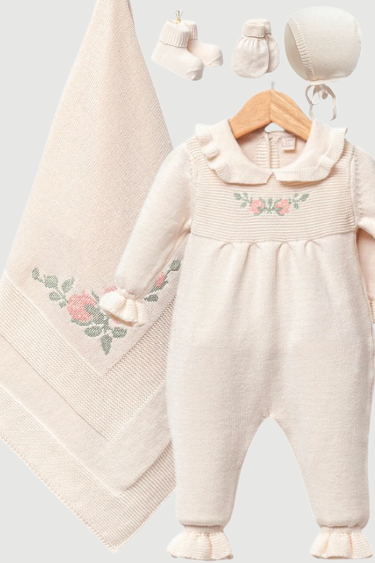 Organic Cotton Baby Girl Hospital Delivery and Mevlid Set