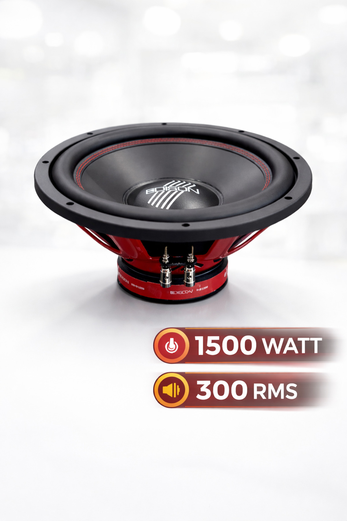 Edison Ed-s1200 1500 Watt 300 Rms 30 Cm Subwoofer Bass Bass Oto