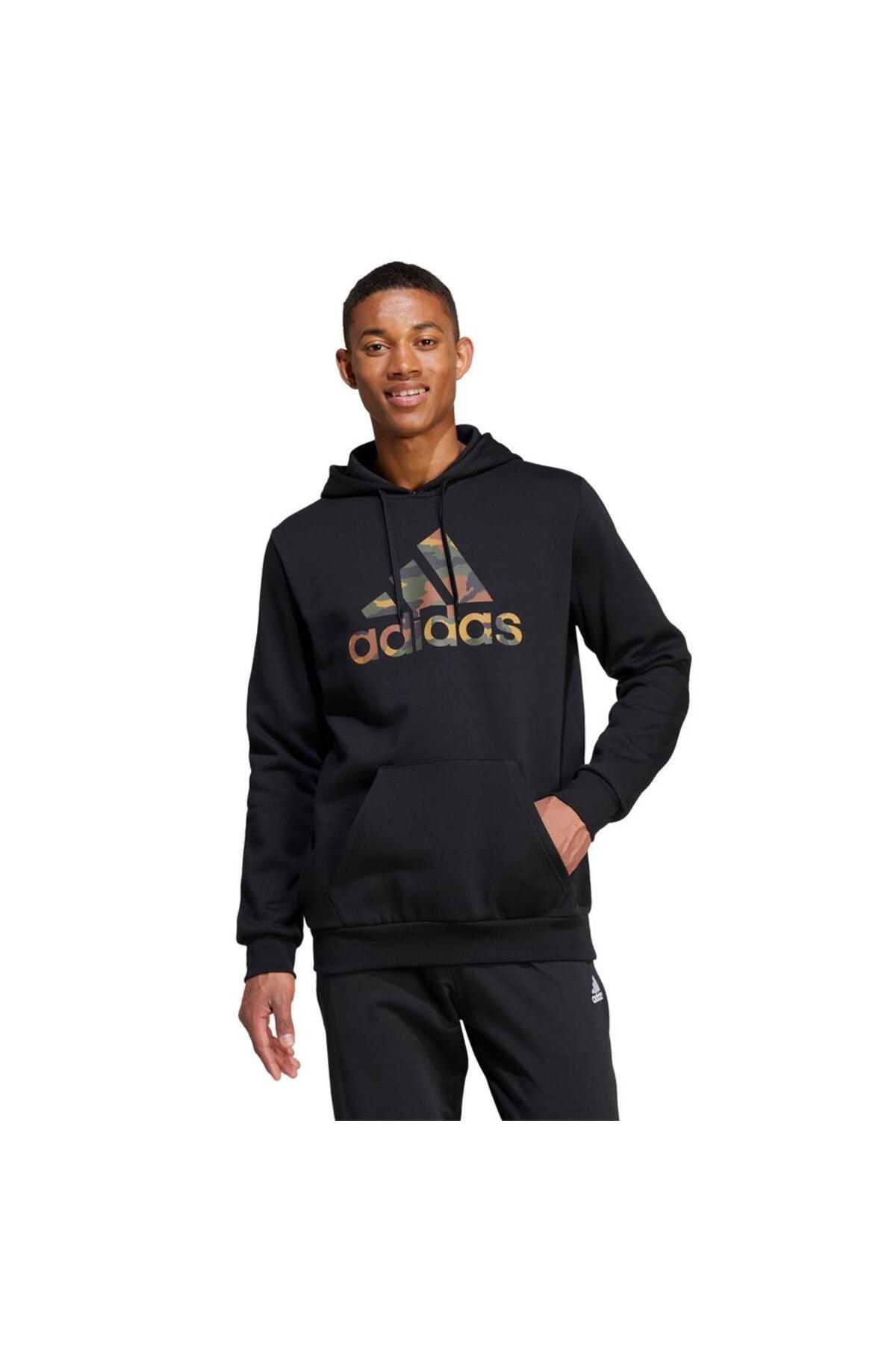 adidas M CAMO H IW2678 Siyah Sweatshirt görsel 2