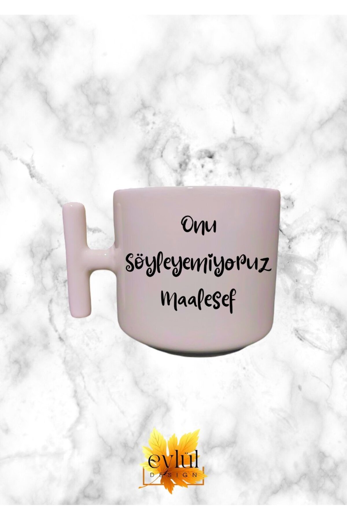 Cream T Handle We Can't Say It Unfortunately, Printed Custom Design T Mug Latte Glass