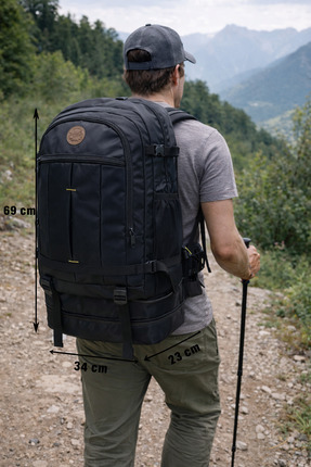 Bag Trend BT Kamp Çantası,90 Litre,Büyük Boy,Sırt Çantası,Sırt Çantası,(Siyah)