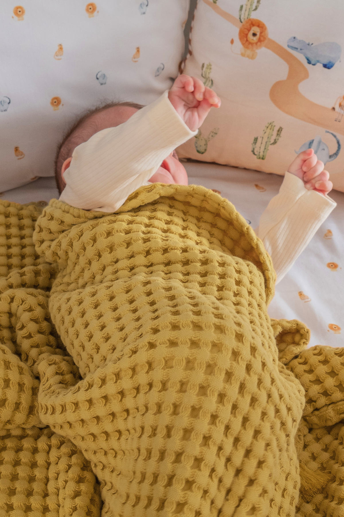 Genel Markalar 100% Pamuk Bebek Kalın Pike -Sari / Hardal fotoğrafı 5 (önizleme)