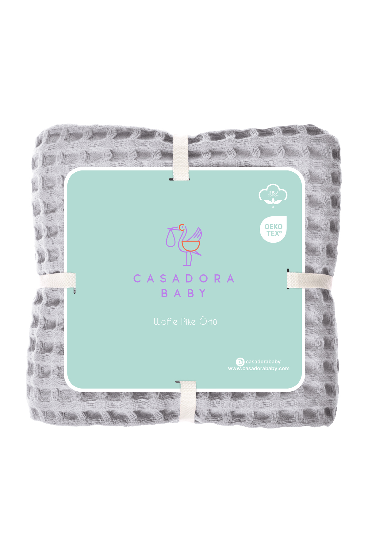 Casadora Baby 100% Pamuk Bebek Kalin Pike - Gri fotoğrafı 4 (önizleme)
