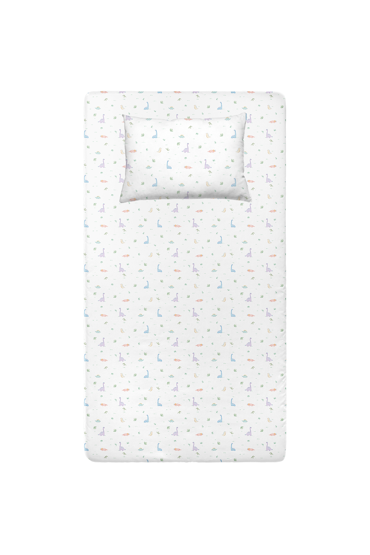 Dino Elastic Sheet Set- 70x140+35x45cm