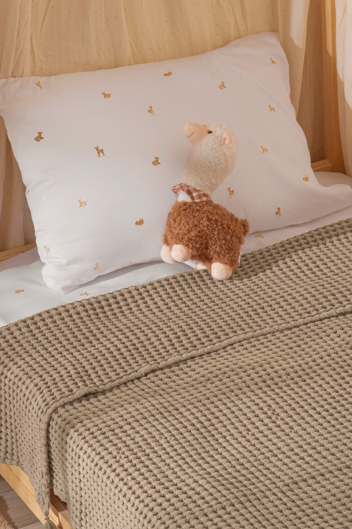 Genel Markalar 100% Pamuk Bebek Kalin Pike - BEJ fotoğrafı 5 (önizleme)