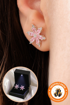 Lucente Jewellery Işıklı Hediye Kutulu Lotus 925 Ayar Gümüş Kaplama Özel Tasa...