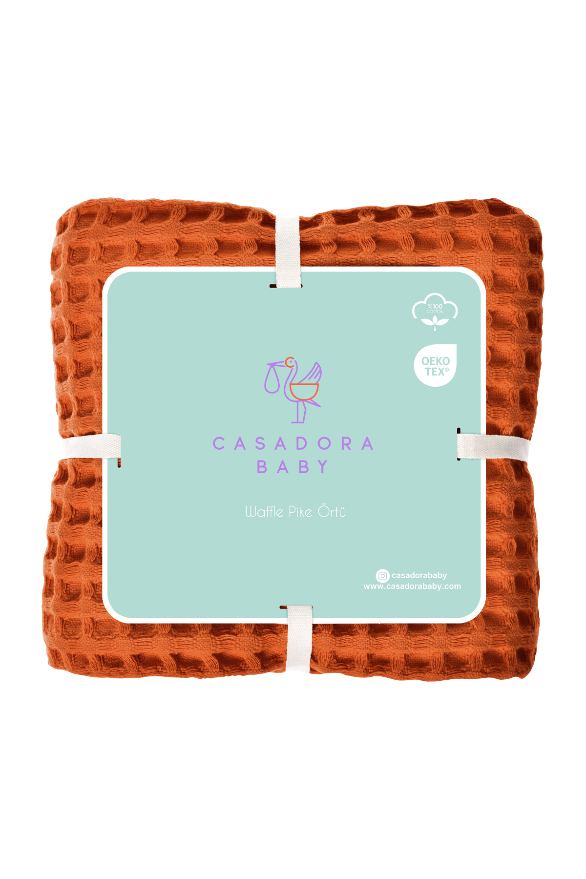 Genel Markalar 100% Pamuk Bebek Kalin Pike - Turuncu fotoğrafı 4 (önizleme)