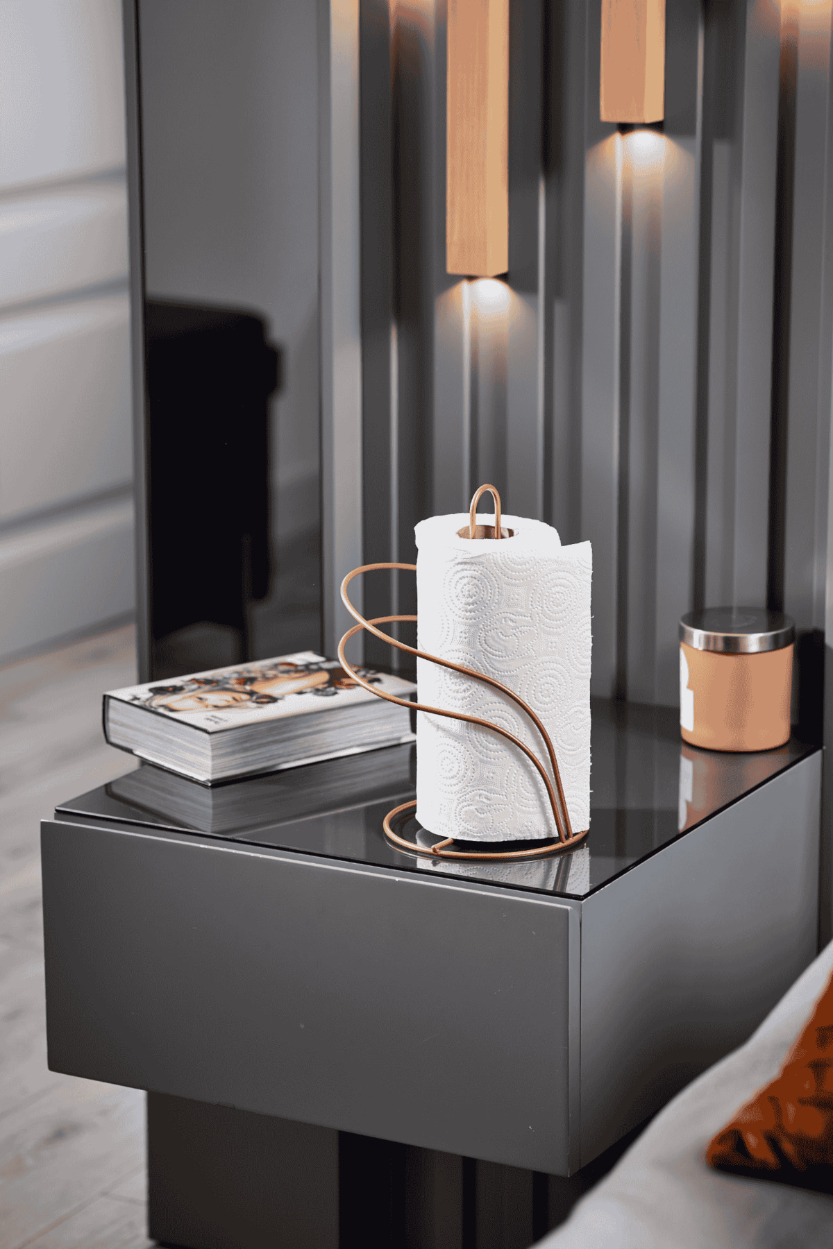 Rose Kuğu Kağıt Havluluk Rulo Havluluk Peçetelik Mutfak Banyo Paslanmaz Metal