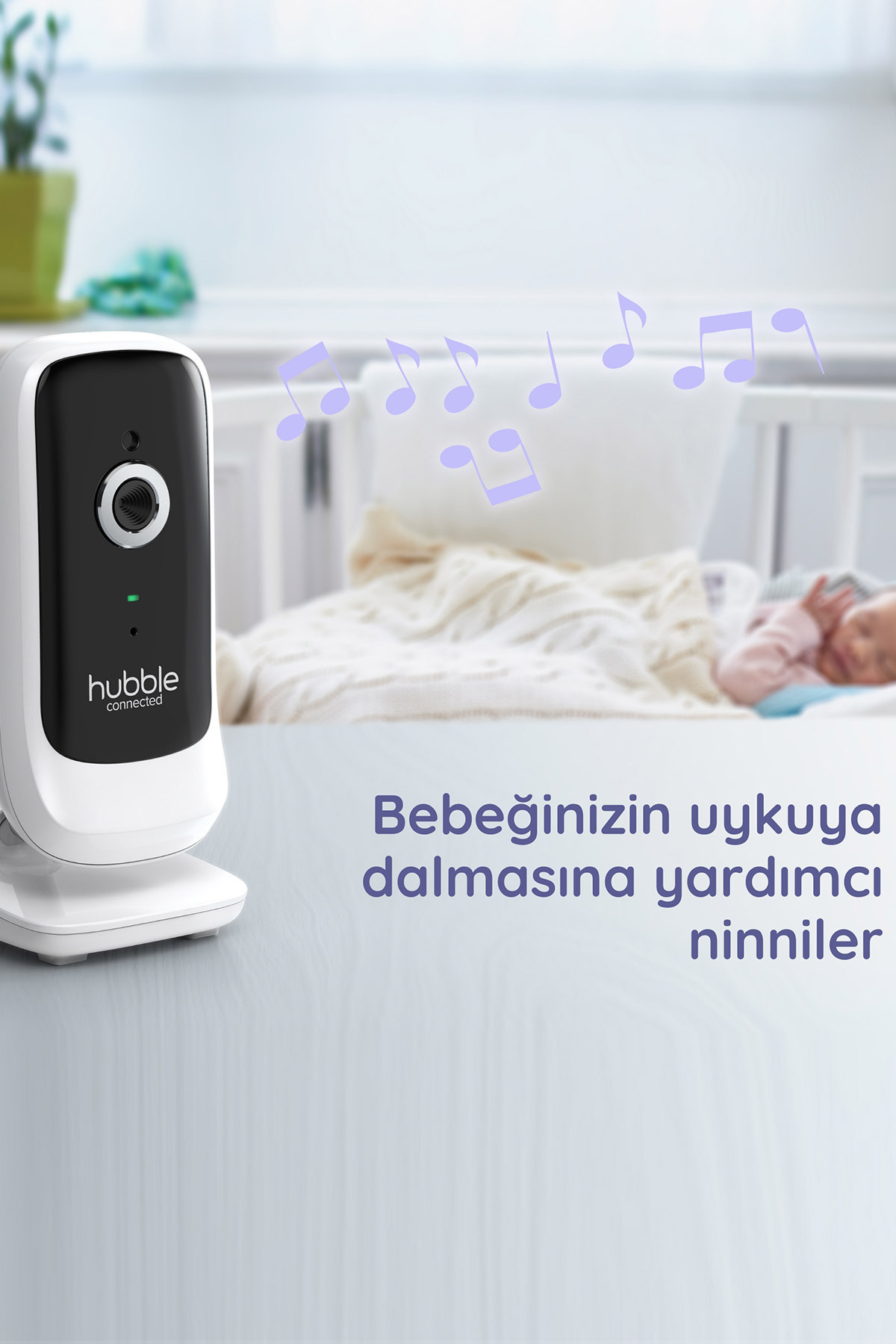 Hubble Nursery View Premium 5’’ Dijital Ekranlı Bebek Kamerası fotoğrafı 3 (önizleme)