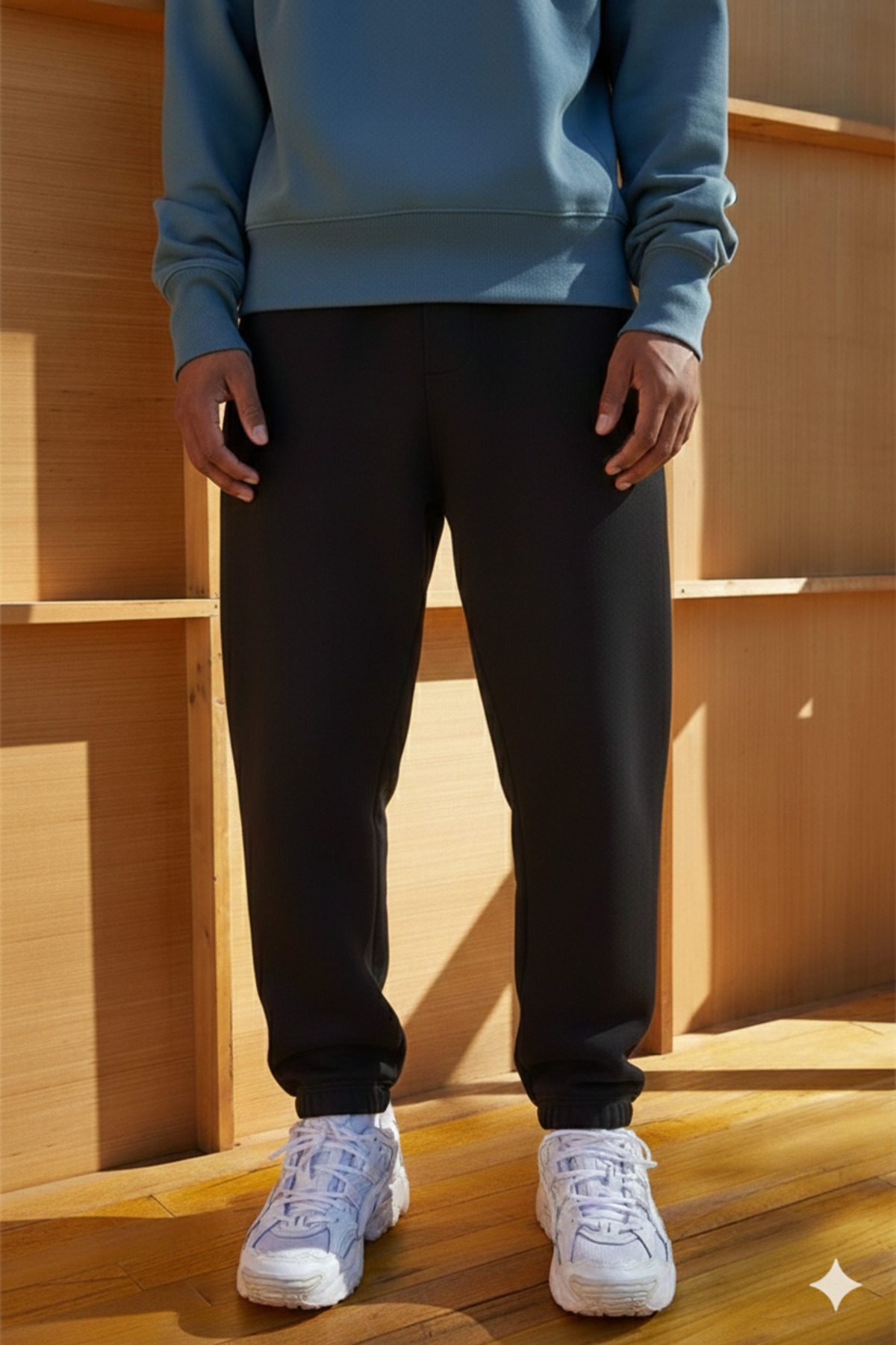 prtnc protonic  Erkek Jogger Eşofman Altı Lastikli Paça 3 İplik Şardonlu Kışlık