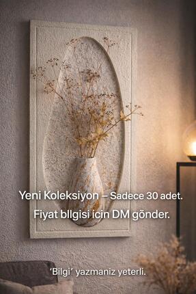 Aslan Japandi 2,0 tarzı 3 boyutlu duvar vazolu tablo / duvar vazolu dekoratif...