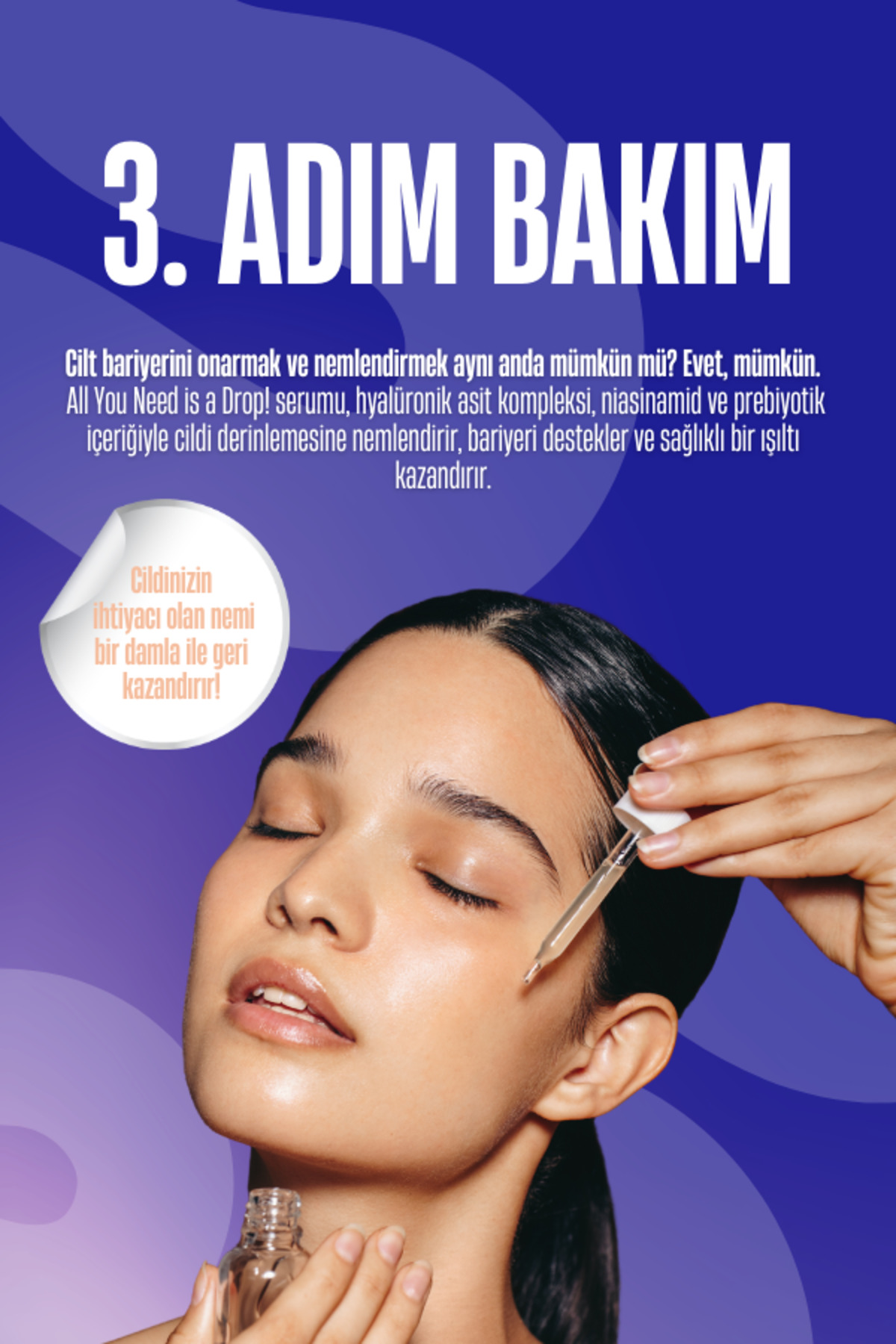 All You Need Is A Drop yoğun nem veren serum, ekstra neme ihtiyaç duyan ciltlere Multi Formül 30 ml — TYCL8WVJXN172755159795326 — تصویر 6 از 6
