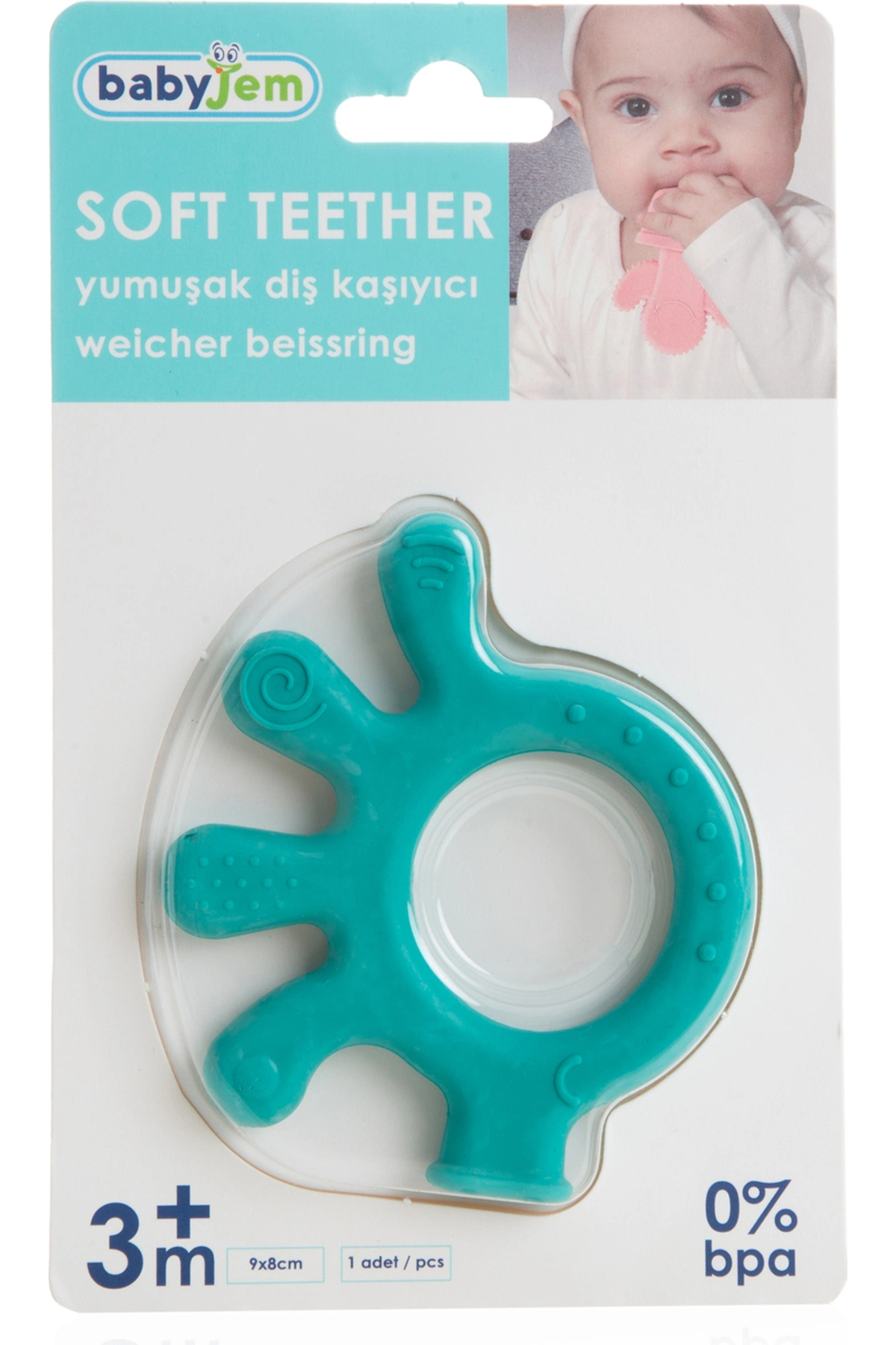 Babyjem Diş Kaşıyıcı Ahtapot Yeşil fotoğrafı 5 (önizleme)